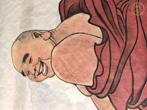 古玩字畫柯琦紅衣彌勒真品鑒賞圖
