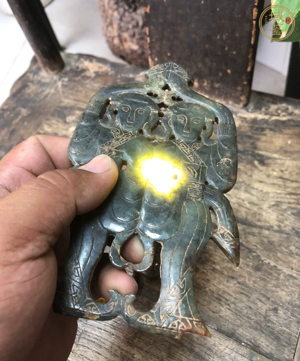 古玩玉器做舊仿漢代“玉舞人”真品鑒賞圖