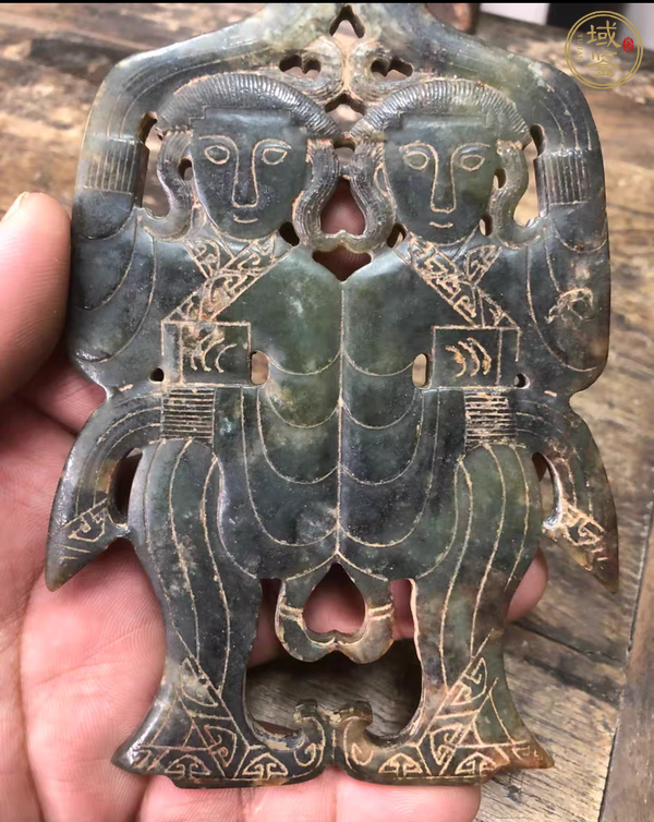 古玩玉器做舊仿漢代“玉舞人”真品鑒賞圖