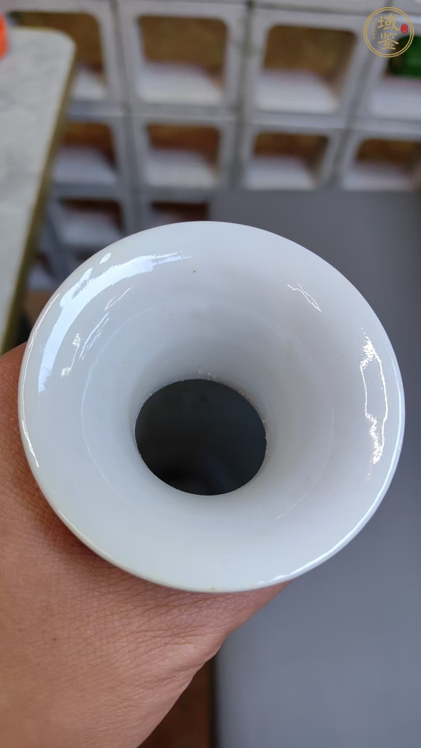古玩陶瓷粉彩花鳥紋觀音瓶真品鑒賞圖