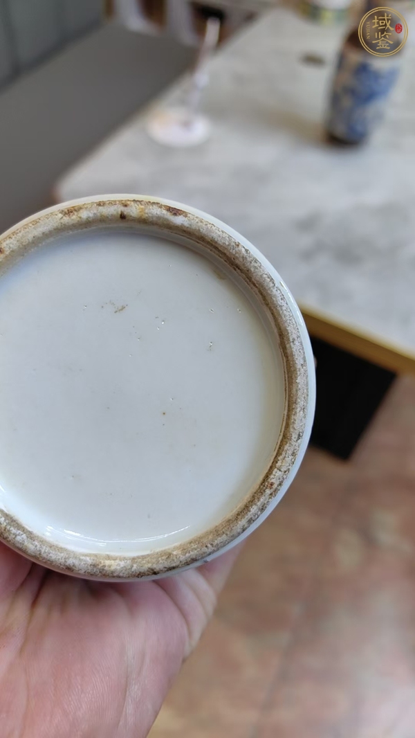 古玩陶瓷粉彩花鳥紋觀音瓶真品鑒賞圖