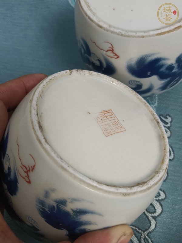 古玩陶瓷料彩太師少保圖罐真品鑒賞圖