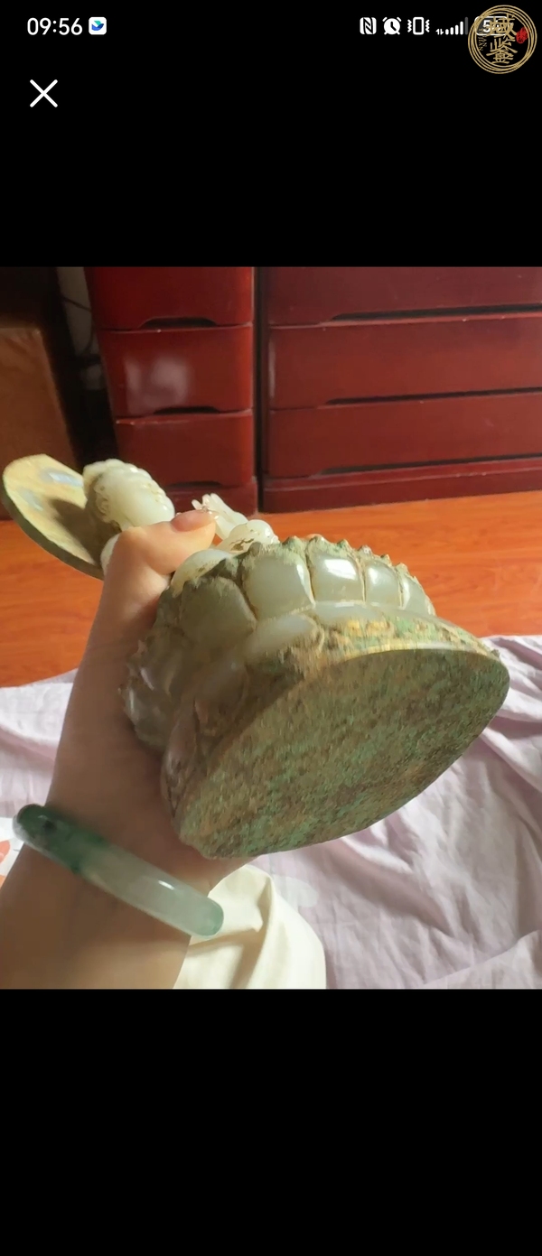 古玩玉器仿玉觀音真品鑒賞圖