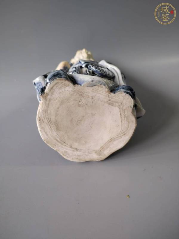 古玩陶瓷青花人物塑像真品鑒賞圖