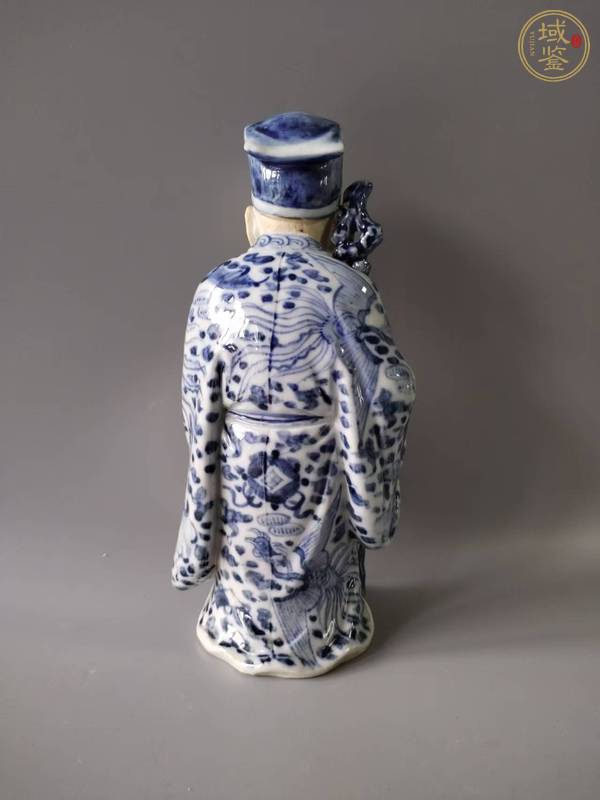 古玩陶瓷青花人物塑像真品鑒賞圖