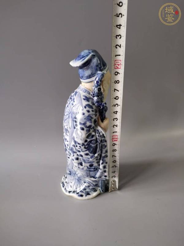 古玩陶瓷青花人物塑像真品鑒賞圖