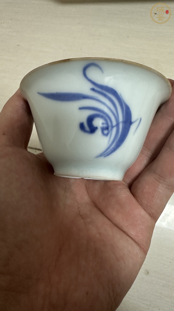 古玩蘭花杯真品鑒賞圖