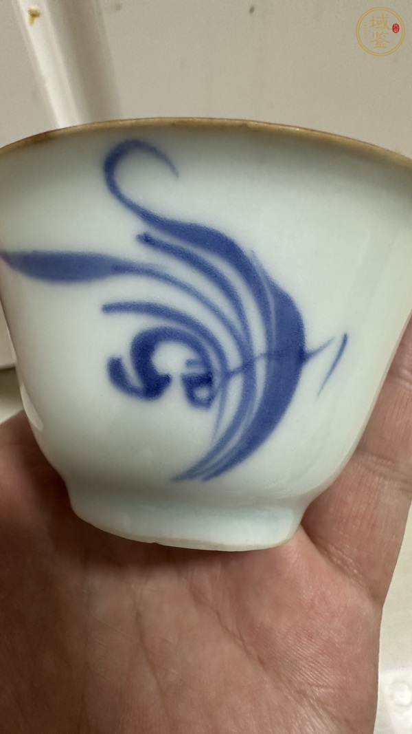 古玩陶瓷蘭花杯真品鑒賞圖