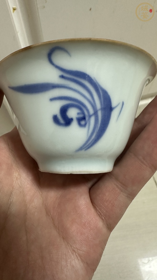 古玩陶瓷蘭花杯真品鑒賞圖