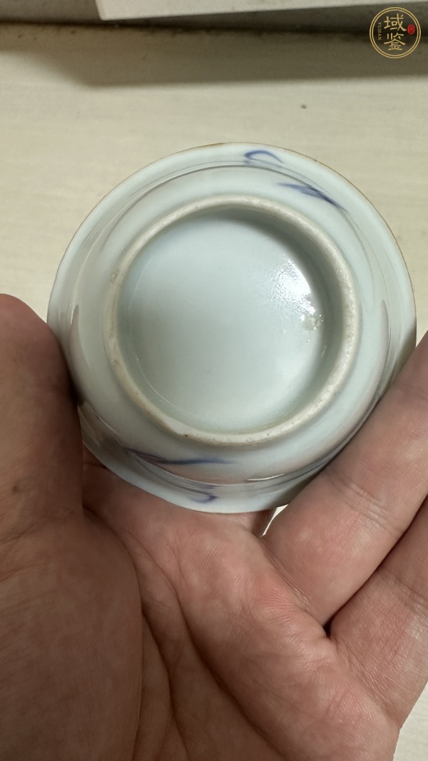 古玩陶瓷蘭花杯真品鑒賞圖