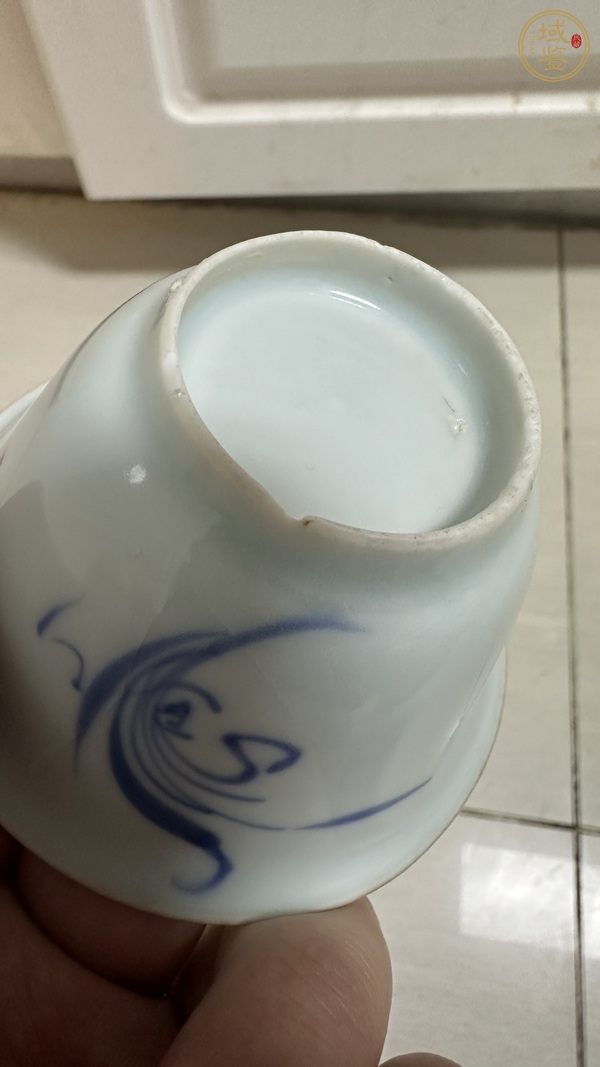 古玩陶瓷蘭花杯真品鑒賞圖