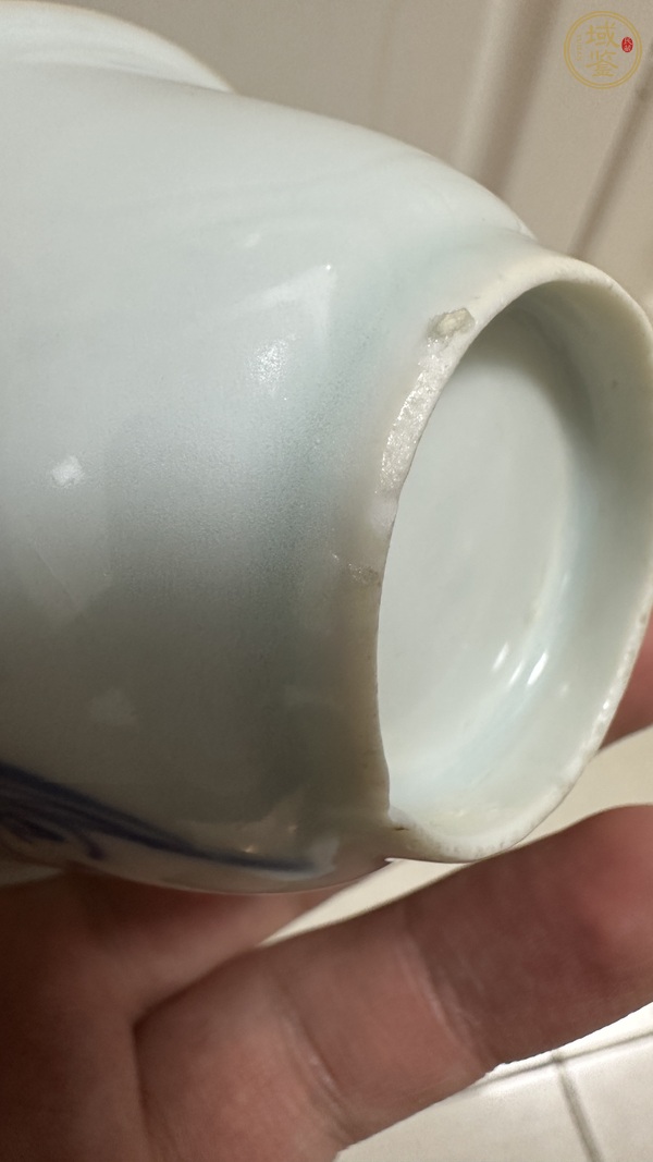 古玩陶瓷蘭花杯真品鑒賞圖