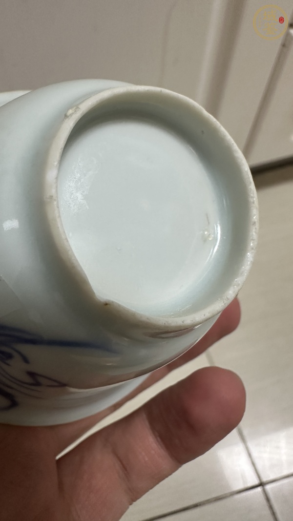 古玩陶瓷蘭花杯真品鑒賞圖
