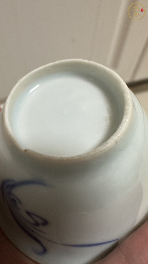 古玩陶瓷蘭花杯真品鑒賞圖