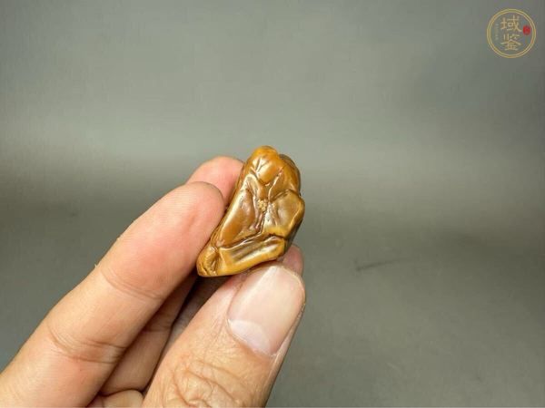 古玩雜項田黃隨形章料真品鑒賞圖