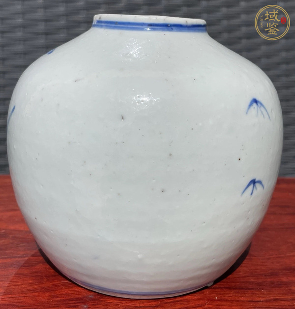 古玩陶瓷人物紋青花罐真品鑒賞圖