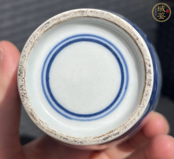 古玩陶瓷清中晚開窗花鳥紋觀音瓶真品鑒賞圖