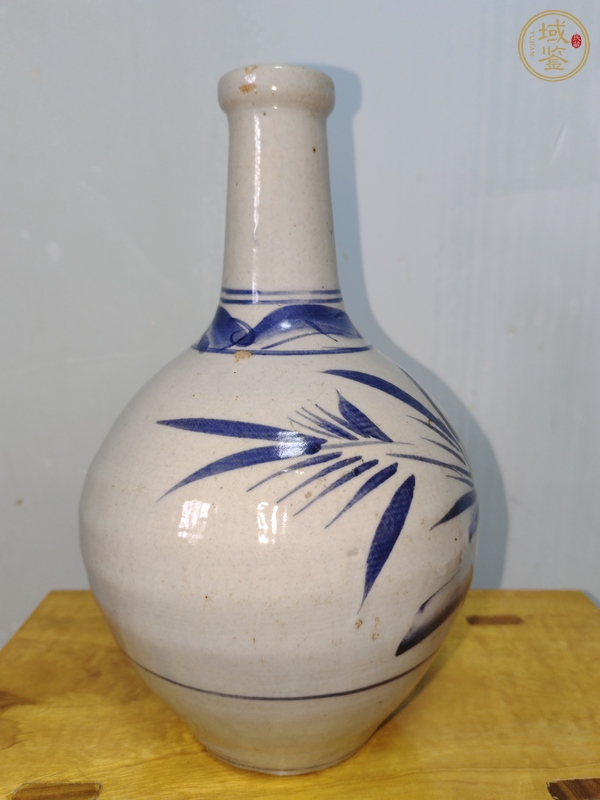 古玩陶瓷李朝白瓷長頸瓶真品鑒賞圖