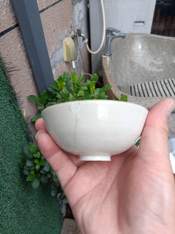 古玩陶瓷館藏級精品宋代五大名窯之一“定窯”白筑刻萱草紋茶碗拍賣，當(dāng)前價格2980元
