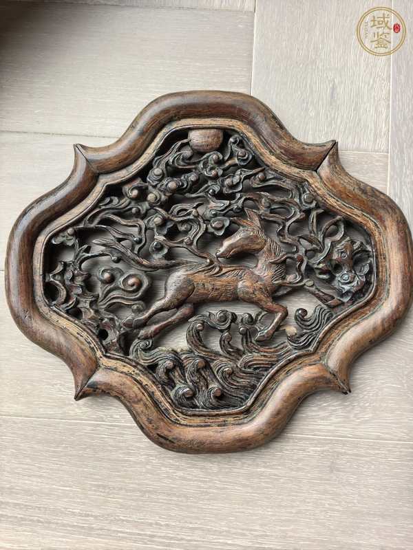 古玩木雕花板真品鑒賞圖