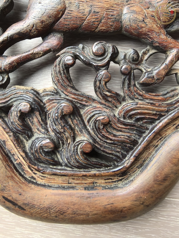 古玩雜項木雕花板真品鑒賞圖