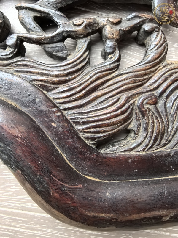 古玩雜項木雕花板真品鑒賞圖