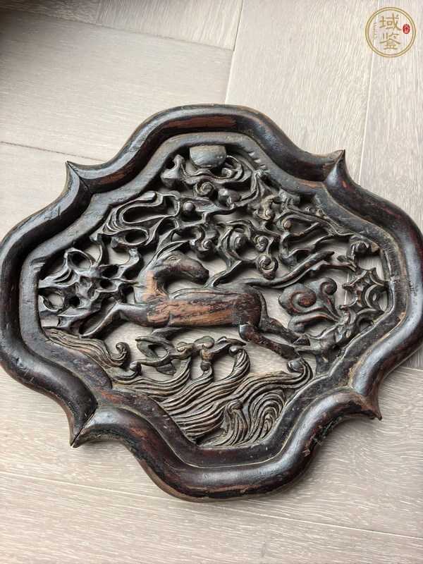 古玩雜項木雕花板真品鑒賞圖