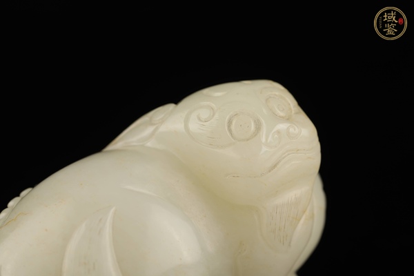 古玩和田玉雕“瑞獸”擺件真品鑒賞圖