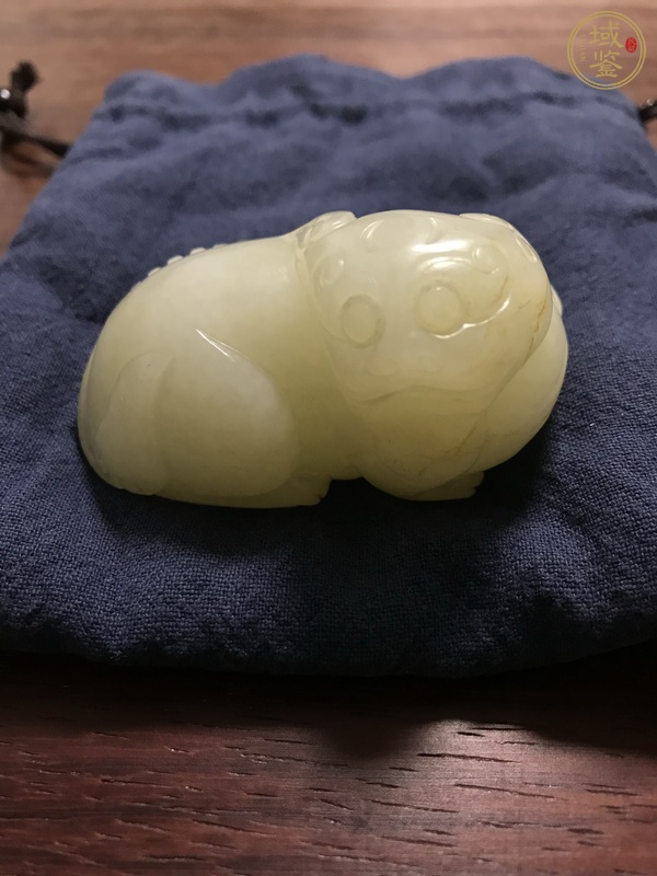 古玩玉器和田玉雕“瑞獸”擺件真品鑒賞圖
