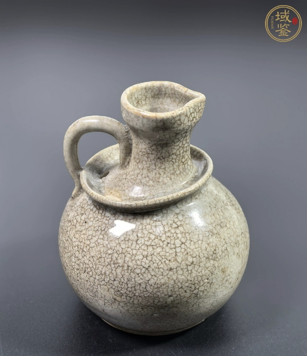 古玩陶瓷哥釉花澆真品鑒賞圖