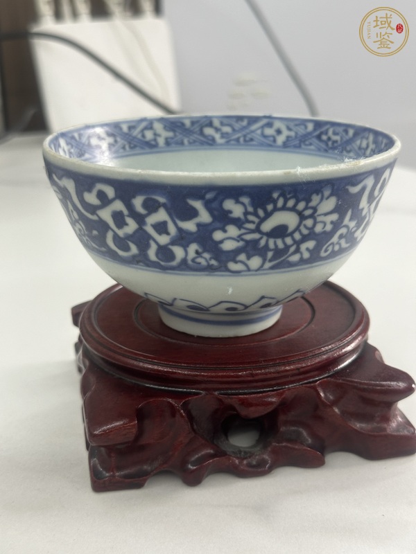 古玩陶瓷晚明青花碗真品鑒賞圖