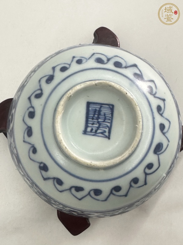古玩陶瓷晚明青花碗真品鑒賞圖