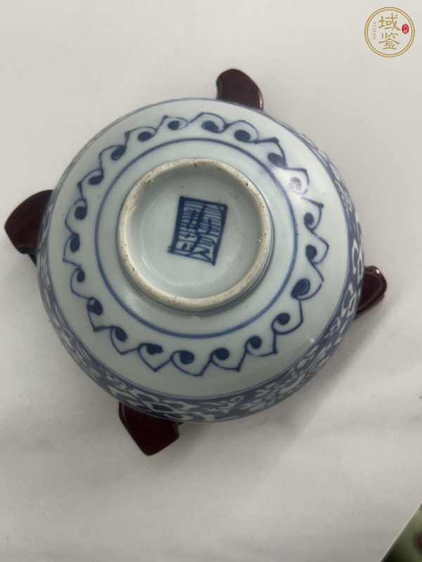 古玩陶瓷晚明青花碗真品鑒賞圖