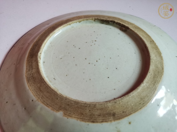 古玩陶瓷青花山水紋盤真品鑒賞圖