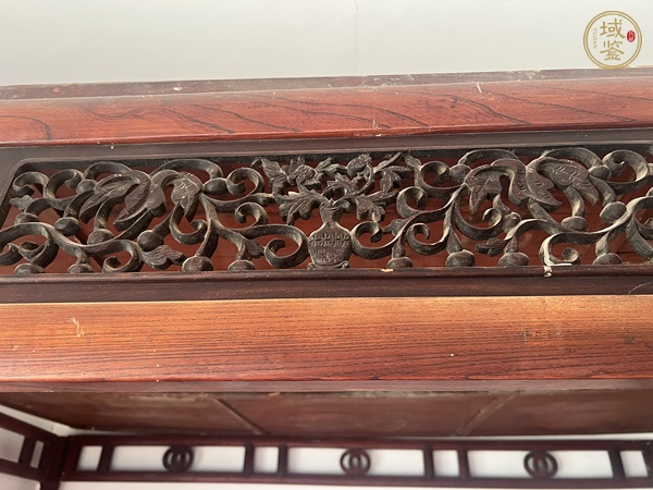 古玩雜項六柱架子床真品鑒賞圖