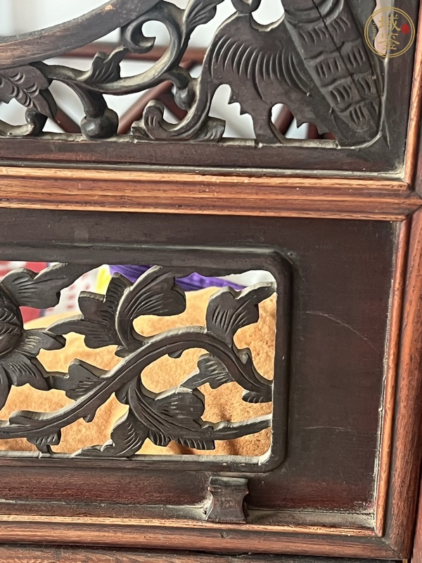 古玩雜項六柱架子床真品鑒賞圖