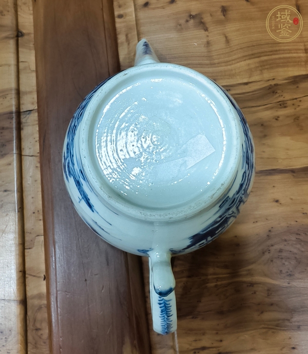 古玩陶瓷清乾隆 青花山水紋執壺真品鑒賞圖