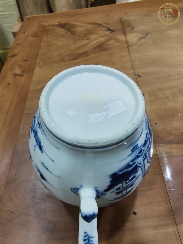 古玩陶瓷清乾隆 青花山水紋執壺真品鑒賞圖