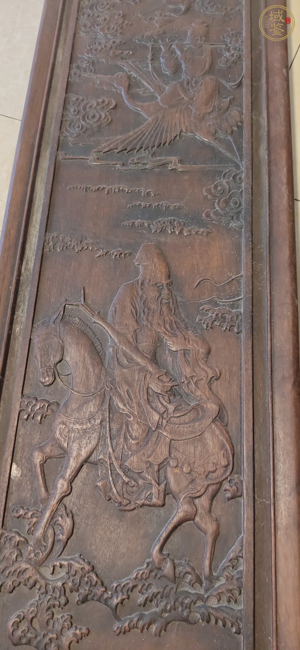 古玩木雕掛屏真品鑒賞圖