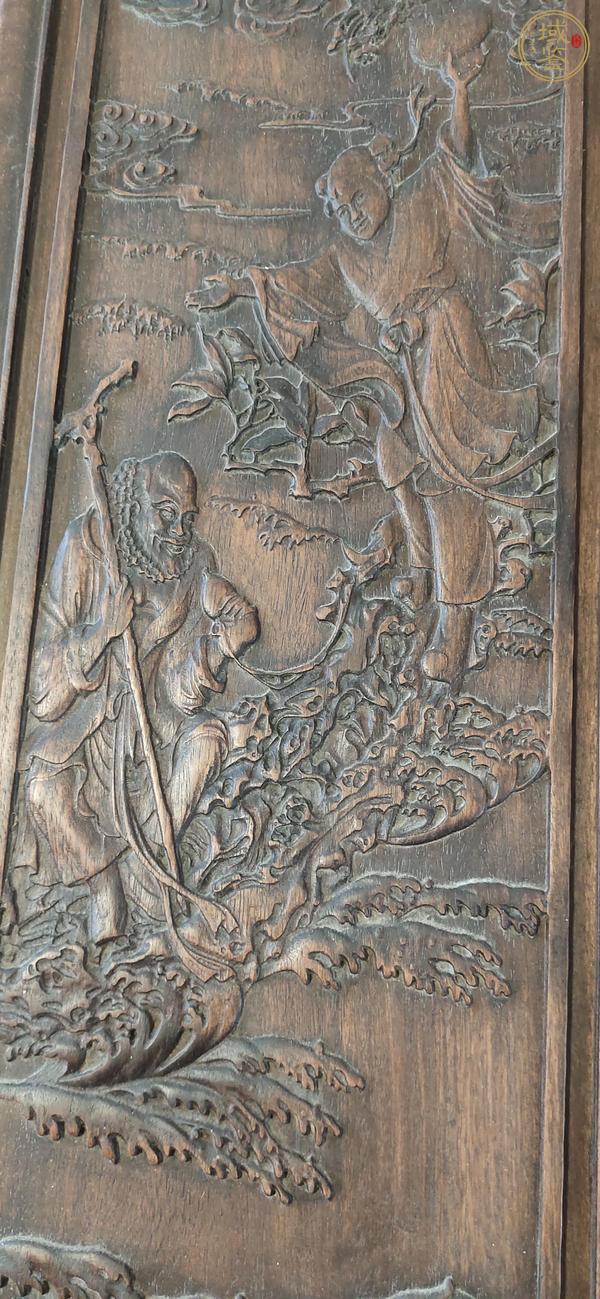 古玩雜項木雕掛屏真品鑒賞圖