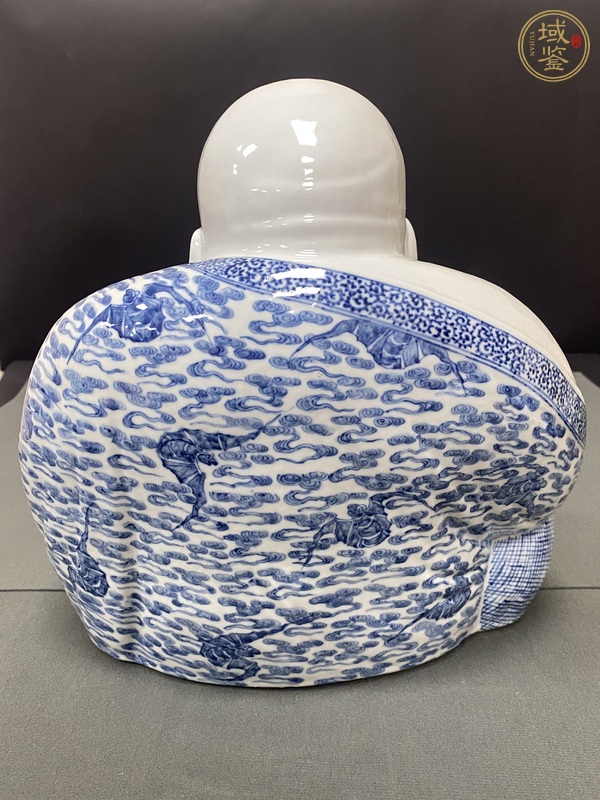 古玩陶瓷青花彌勒佛真品鑒賞圖