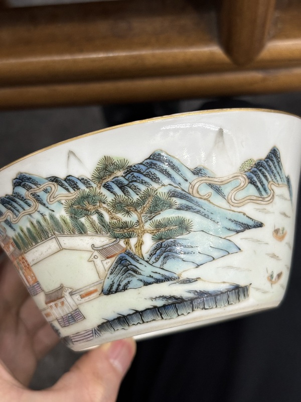 古玩陶瓷粉彩碗拍賣,當前價格5000元