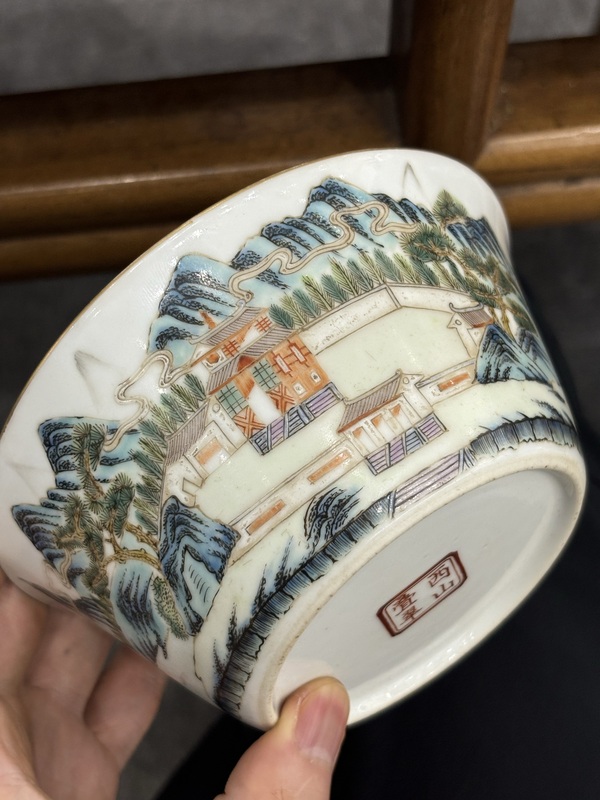 古玩陶瓷粉彩碗拍賣,當前價格5000元