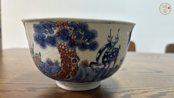古玩陶瓷青花釉里紅碗真品鑒賞圖