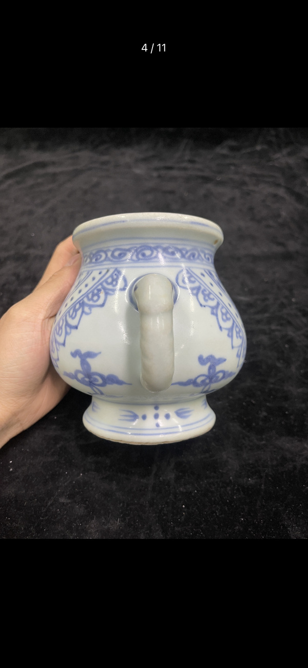 古玩陶瓷青花香爐拍賣，當前價格40000元
