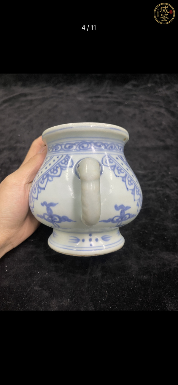古玩陶瓷青花香爐真品鑒賞圖
