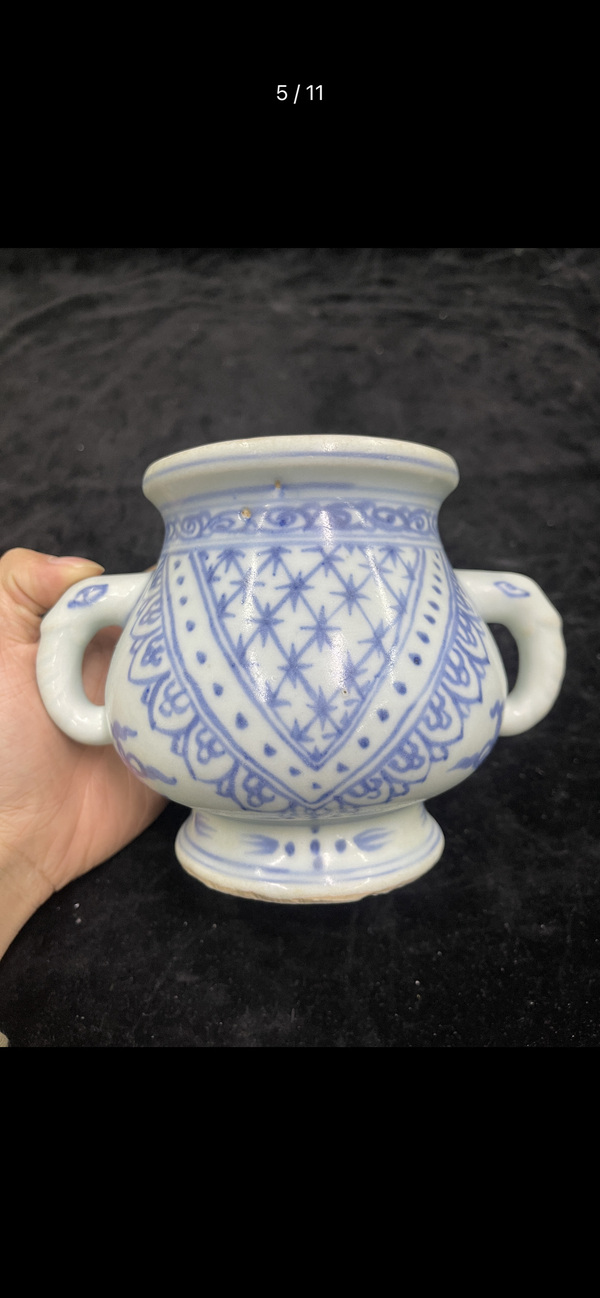 古玩陶瓷青花香爐拍賣，當前價格40000元