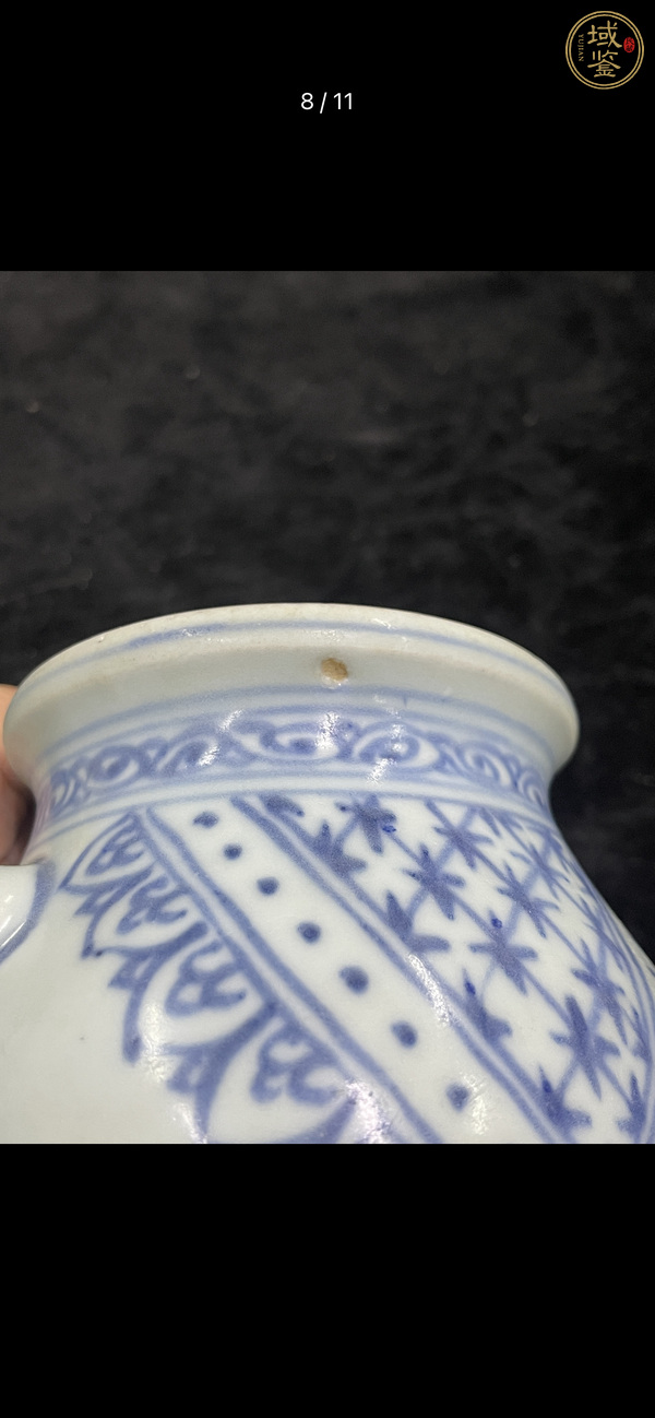 古玩陶瓷青花香爐真品鑒賞圖