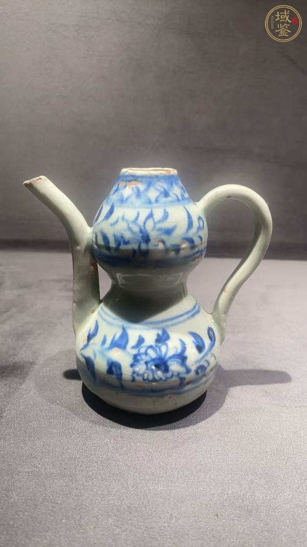 古玩陶瓷青花葫蘆執壺真品鑒賞圖