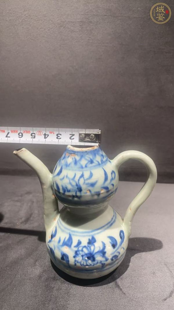 古玩陶瓷青花葫蘆執壺真品鑒賞圖